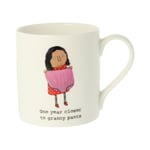 Rosie Made A Thing One Year Closer To Granny Pants Bone China Mug Gift Idea Her