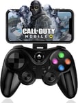 Manette De Jeu Sans Fil Pour Iphone,Mfi Bluetooth Pour Ios/Android,Iphone 15 14 13/Mini/Pro Max/12/11,Pour Samsung Galaxy,Nokia,Oppo,Google,Direct Play-Blcak