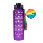 Motiverende Vannflaske Pride 900ml