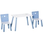 Kids Table & Chairs Childrens Dining Table Chairs Set Seating Blue 2-4 Years