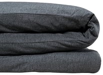 Calvin Klein Housse de Couette Moderne en Coton uni 170 g/m² - King Size - Gris Anthracite