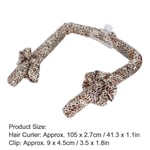 (Leopard)Heatless Hair Curler Headband No Heat Curling Rod Skin Friendly