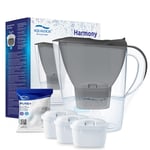 Aqualogis Harmony 2.6L Water Filter Jug + 3 Cartridges For Brita Maxtra+ Grey