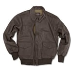 Miltec Blouson Cuir Pilote A2 Marron Brown 903