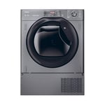 Haier HDB4 H7A2TBERX80 7kg Integrated Heat Pump Tumble Dryer, A++ Rated, Graphite & Black