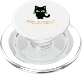 Halloween Hocus Pocus Chat Noir Yeux Verts PopSockets PopGrip pour MagSafe