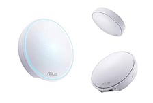 Asus Lyra Mini Mesh WLAN System (Wi-Fi 5 AC1300 Dual-Band, Ai Mesh, App Control, Roaming, LAN Backhaul, AiProtection, 3-in-1 Adapter Set)