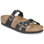 Birkenstock Tofflor Arizona BF Patent Black Svart dam