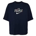 Nike Femme W Nsw Tee Boxy Nature T Shirt, Obsidian, S EU