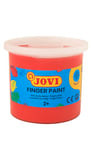 Jovi - Finger Paint, Fingerfarbe, 125 ml, Farbe Vermille, 100% waschbar, auf Basis natürlicher Inhaltsstoffe, glutenfrei (56007)