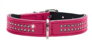 HUNTER Diamond Petit Hundhalsband Rosa (Storlek: 27CM)