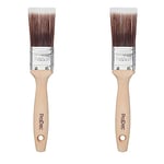 ProDec 1.5 inch Premier Trade Professional Synthetic Paint Brush for a Smooth Finish Painting with Emulsion, Gloss and Satin Paints on Walls, Ceilings, Wood and Metal, 1.5" 38mm (Pack of 2)