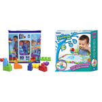 MEGA Bloks Sac Bleu, Jeu de Blocs de Construction, 80 pièces, Jouet pour bébé et Enfant de 1 à 5 Ans, DCH63 & AquaDoodle TOMY - Mes 1ères Marques, Tapis de Dessin à l'eau pour Bébé