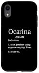 iPhone XR Ocarina Players / Ocarina Beginner / Funny Fake Definition Case