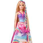 Barbie - Poupee Barbie Princesse Tresses Magiques, avec extensions capillaires e