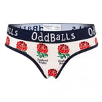 OddBalls Womens/Ladies Home England Rugby Briefs - 18 UK