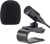 Microphone Externe de Voiture Mic de Remplacement pour Microphone Autoradio Voiture Véhicule Unité Principale Bluetooth Audio Stéréo GPS DVD DVD Prise 2,5 mm Plug and Play