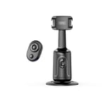 Support de téléphone à cardan P01 Pro Tracking,caméra AI,héros du corps et du visage,rotation à 360 °,suivi intelligent,prise de vue en direct - Type Black control