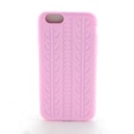 COQUE SILICONE SOUPLE EMPREINTE PNEU POUR APPLE IPHONE 6 6S ROSE