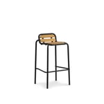 Normann Copenhagen - Vig Barstool Robinia 75 cm  - Black - Barstolar utomhus