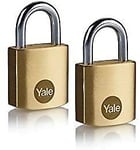 Y110B 25 113 2 2 Pack Of Brass Padlocks 25 Mm Indoor Locks For Locker Backpack 