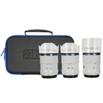 SIRUI Sniper 23mm, 33mm & 56mm F1.2 APSC Lens Kit for Nikon Z (White, Carbon Fibre)