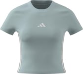 adidas Essentials T-Shirt pour Femme Adulte 3 Bandes Slim Baby 2XS