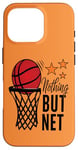 Coque pour iPhone 16 Pro ballon de basketball au panier cadeau marrant pour les fans