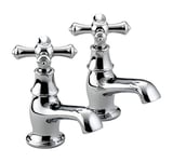 Bristan K 1/2 C Colonial Basin Taps - Chrome