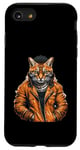 Coque pour iPhone SE (2020) / 7 / 8 Orange Bengale Chat Voyou Chat Gangster Chat Gangster Life