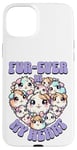 Coque pour iPhone 15 Plus Fur-ever in My Heart Kawaii Cochon d'Inde Cœur