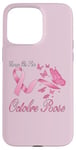 Coque pour iPhone 15 Pro Max Ruban rose octobre pour la sensibilisation au cancer du sein