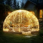 VEVOR Tente à Bulles Dôme, 2,9 m, Abri de Camping Extérieur avec Fenêtre Transparente, Couverture en PVC, Tente Igloo de Jardin Imperméable pour Camping, Terrasse, Arrière-Cour, Fête, Anniversaire