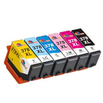 Clorisun 378XL Ink Cartridges Multipack for Epson 378 378XL Ink for Epson Expression Photo XP-8700 XP-8500 XP-8600 XP-8605 XP8500 XP8600 Printer(Black,Cyan,Magenta,Yellow,Light Cyan,Light Magenta)