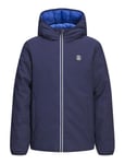 JACK&JONES Jprblubrook Veste réversible matelassée, Bleu Marine, S Homme