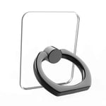 Support de bague transparent pour téléphone portable,support de rotation résistant à 360 °,poignée transparente,compatible avec iMorning ou étui de téléphone - Type black2