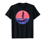 Stand Up Paddleboarding Paddle Sport Retro Sunset T-Shirt