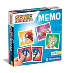 Clementoni Educational Game Memo Sonic 80 Tiles - Game For Children 4-6 Years, Flash Card Games, Learning Logical Thinking, 2 Players, Gift For Boy/Girl, Cartoon, Made In Italy, 18303