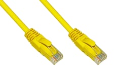 Câble réseau Link Catégorie 6A non blindé Utp Awg24 jaune sans halogène 15 mt L