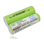 vhbw Batterie compatible avec Philips 6737X, 6756X, 6826XL, 6828XL, 6829XL, 6848XL rasoir tondeuse électrique (2000mAh, 2,4V, NiMH)