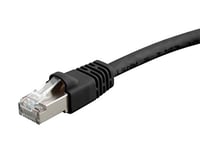 Monoprice 124400 Cat6A Ethernet Patch Cable - Network Internet Cord - RJ45, 550Mhz, STP, Pure Bare Copper Wire, 10G, 26AWG, 50ft, Black