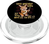 Your Homework Looks Hard - Do You Want Me To Eat It? Funny PopSockets PopGrip pour MagSafe