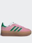 adidas Originals Womens Gazelle Bold Trainers - Pink, Pink, Size 3.5, Women