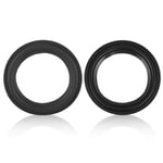 Queen.Y Horn Rubber Edges Replacement 5 inch /4 inch Woofer Repair Part Speaker Surround Repair Subwoofer Foam Edge Repair Replace (Black)