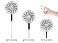 BEPER P206VEN151 Ventilateur sur pied 13 pales et ventilateur de table, 3 hauteurs en 1 – Ventilateur sur pied avec télécommande et minuterie