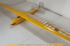 Schneider Grunau Baby 1/4 Scale Glider Balsa Model Aircraft Kit - Valueplanes