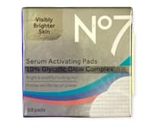 No7 Serum Activating Pads 10% Glycolic Glow Complex 60 pads