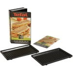 Coffret de 2 plaques grill-panini + livre de recettes pour Snack Collection Tefal