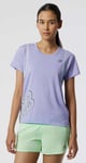 New Balance Womens Printed Fast Flight SS Top