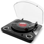 Audio Lp ¿ Platine Vinyle De Convers Avec Trois Vitesses Et Enceintes Stéréo, Sorties Usb Et Rca - Finit Noir Brillant